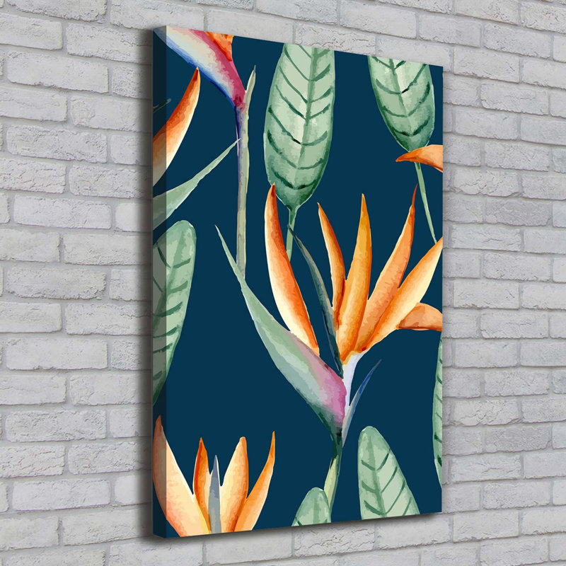 Royal Strelitzia - Wrapped Canvas Print