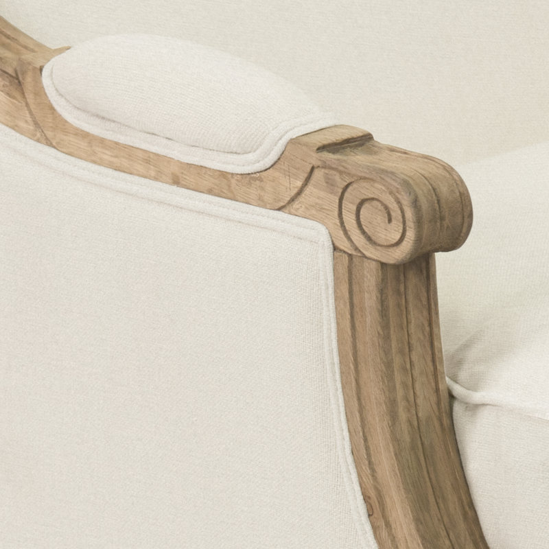 Fauteuil club en coton Bodil