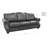 Stana 100" Wide Genuine Leather Sofa with Nailhead Trim-20119997