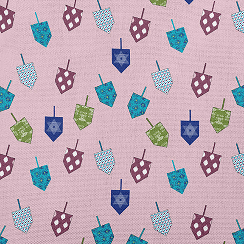 Coussin décoratif intérieur / extérieur Hanukkah, 14 po x 20 po, Rectangulaire