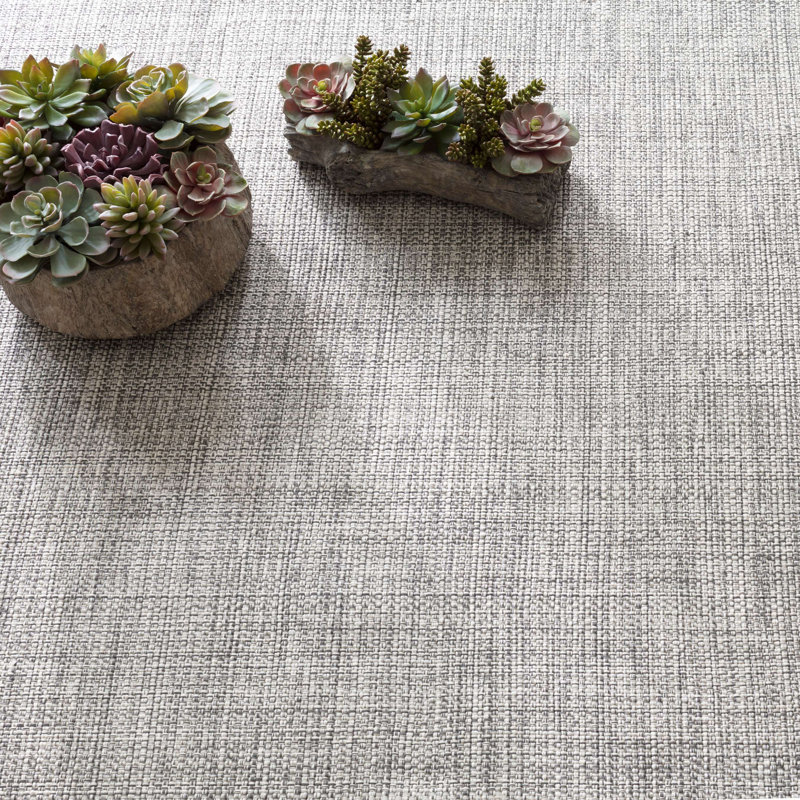 Fusion Grey Handwoven Indoor/Outdoor Rug, Runner 2'6" x 8'