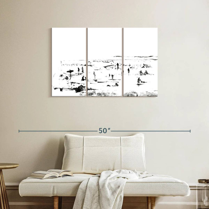 Avery Beach People, 24" H x 38" W