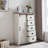  5 Drawers Dresser with Sliding Barn Door, 48"H Farmhouse Modern Tall Chest of Drawers, Wooden Storage Organizer for Bedroom, Living Room, Hallway, Kids Room-1547222233