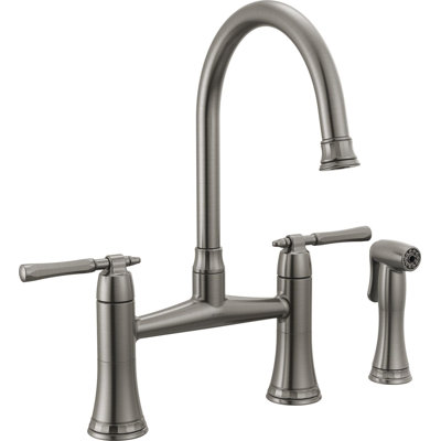 Bridge Kitchen Faucet With Side Spray