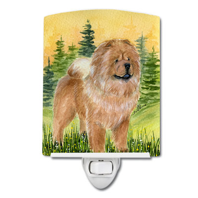 Chow Chow Ceramic Night Light