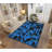 Rectangle Machine Made Power Loom Rectangle 5'3" x 8' Polyester Area Rug in Multicolor