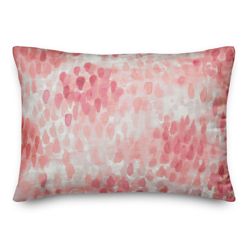 Geometric Throw Pillow, Pink