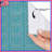 Blue Maze Pattern Shower Curtains Extra Long-678443943