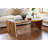 Waterfall Solid Wood Sled Coffee Table