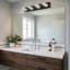 Barre d'éclairage à DEL pour meuble-lavabo à DEL 5 tasses, noir mat-601154902-601154899-591739427