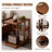 Mobile sideboard storage rack