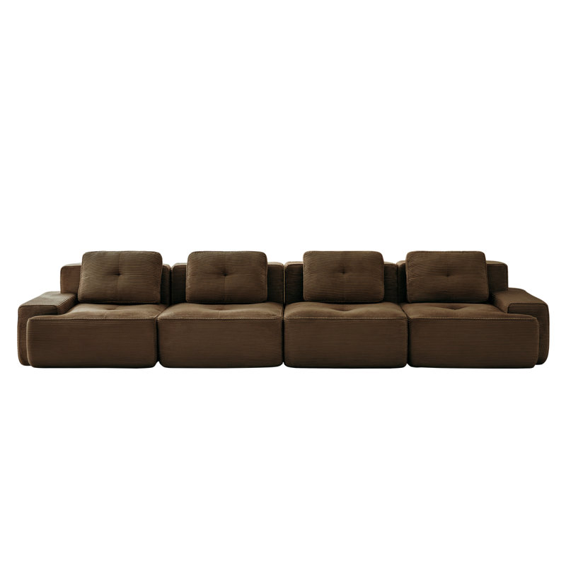 Canapé modulaire Boneless, Brun