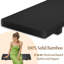 Plateau de baignoire en bambou avec pattes ajustables, 75 cm (L) × 23 cm (l), noir