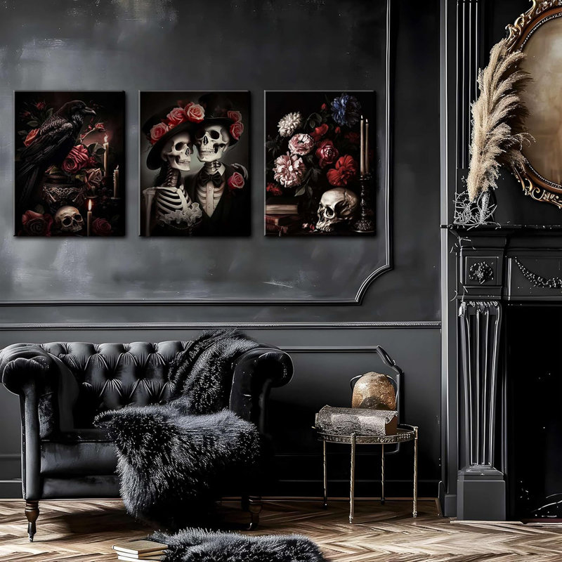 3 Piece Wrapped Canvas Print, 40cm H x 90cm W