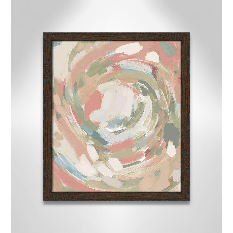 «Carmelo Abstract Energy Spring Colors on Paper» par Leah Straatsma, reproduction, H 15 po x l 13 po x P 0,75 po