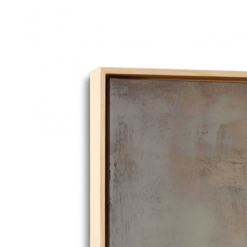 Impression sur toile Rustic Reverie Layers, H 12,75 po x l 12,75 po x P 1,75 po, Cadre américain en érable flottant, 1