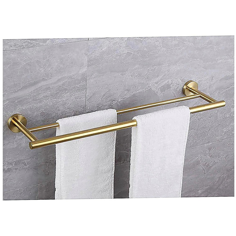23.6'' Towel Bar Wall Mounted, Brushed Gold