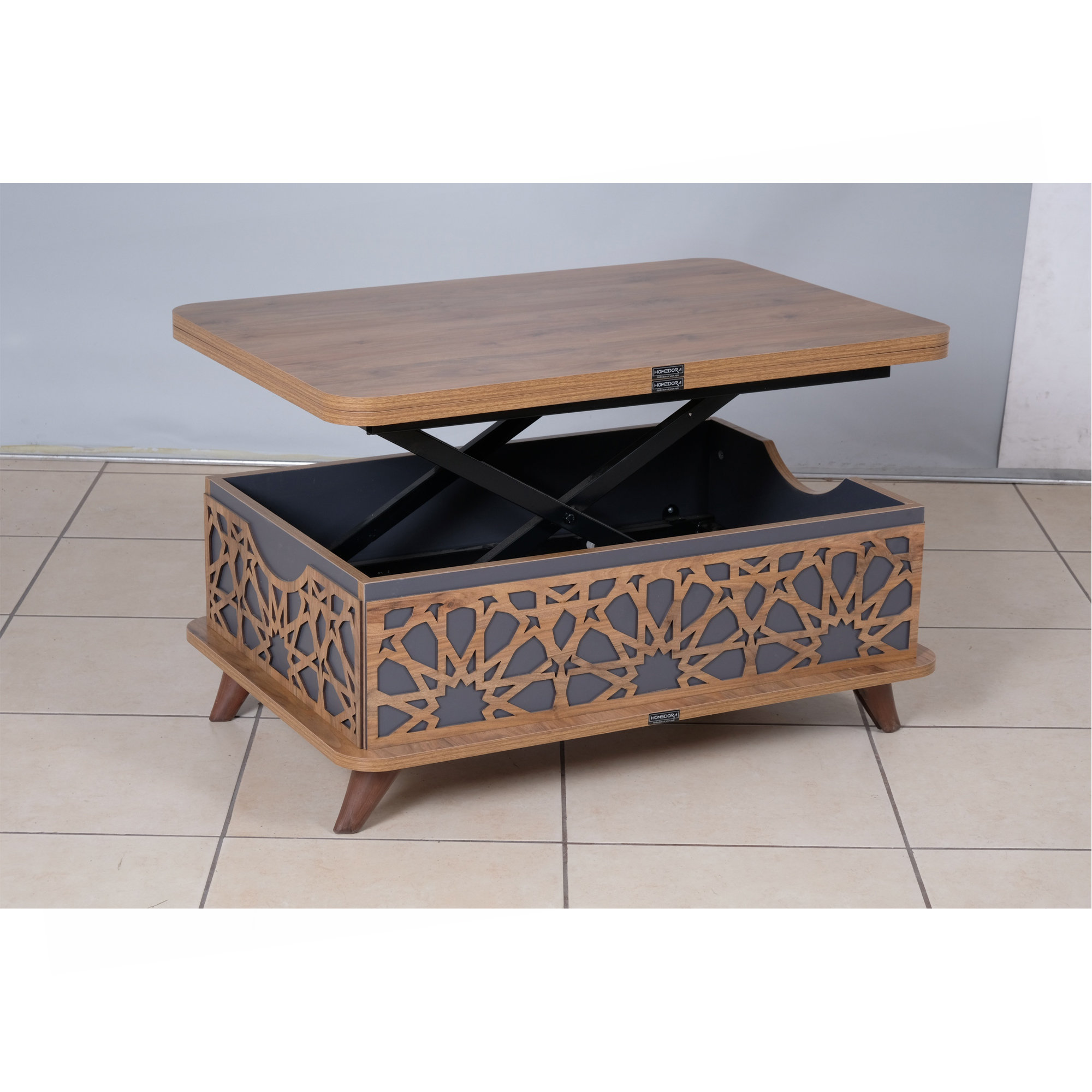 Latitude Run® Rio Smart Coffee Table For Living Room, Adjustable Height ...