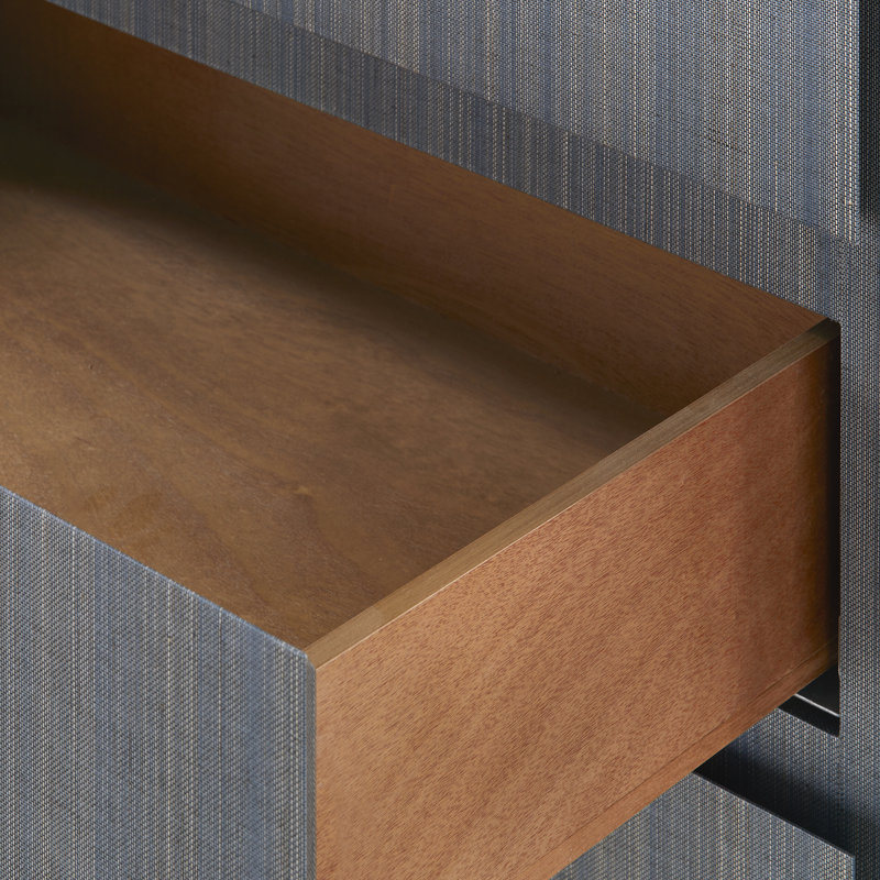 Barrett 3-Drawer Side Table, Denim Mist