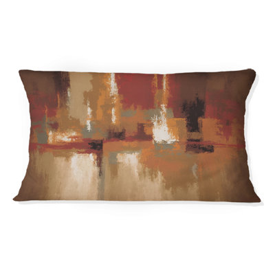 Coussin chocolat à l'horizon I - chocolat abstrait