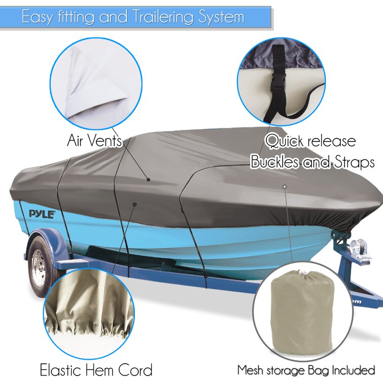 Classic Accessories Lunex RS-1 Boat Cover For Bass Boats 16' - 18.5' L Up  to 98 W 