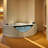 59" Corner Jetted Bathtub With 6 Jets, Ul Pump, And Lights, Ideal For Relaxing Unwinding 2 - Person Spa Tub Hydro Adjust System, Comfortable , Promoting Relaxation Well Being
