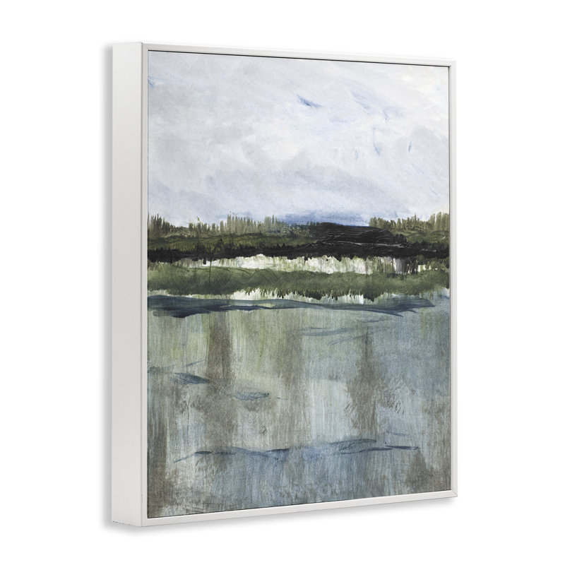 Giclée encadrée par Northwest Lakeside View, conception de Lanie Loreth, H 30 po x l 24 po