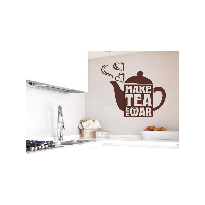 Non-Wall Damaging Wall Decal, Brown, Large