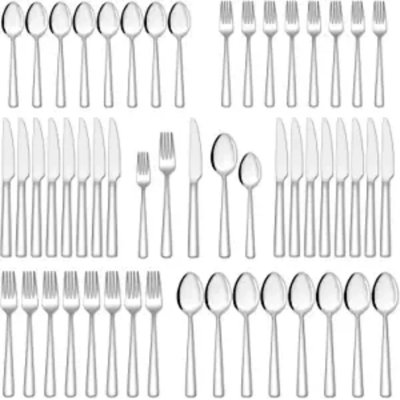 Latitude Run® Stainless Steel Flatware Set - Service for 12