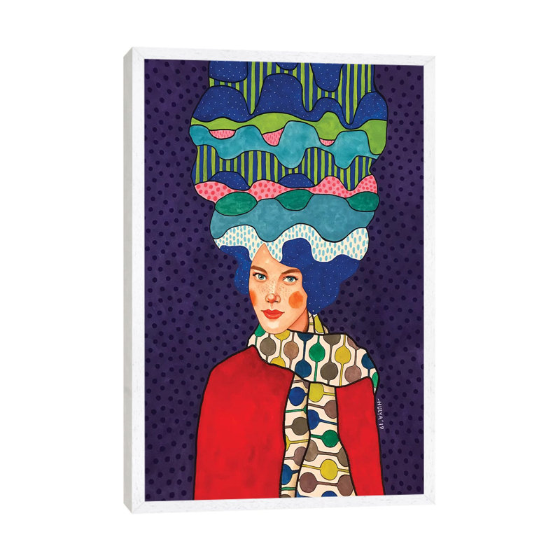 Sun May Shine 1 Piece Painting on Canvas, 66.04cm H x 45.72cm W x 3.81cm D, White Floater Framed