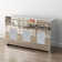 DeGrailly 53.15'' Mirrored Glass Sideboard with 3 Drawers 3 Doors