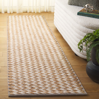 Tapis en jute / laine / coton tissé à la main Altaira