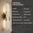 19.7" Natural Alabaster Sconce - Modern Real Stone Wall Light with 20% Thickened Gold Base (Hardwired)-558703272