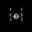 Tempest 2 Light Crystal LED Wall Sconce-1693402772