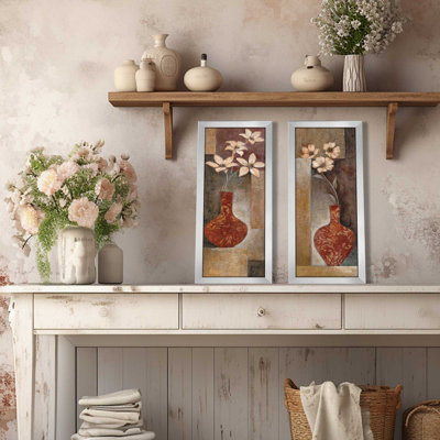 Ensemble de 2 pièces à motif floral baroque