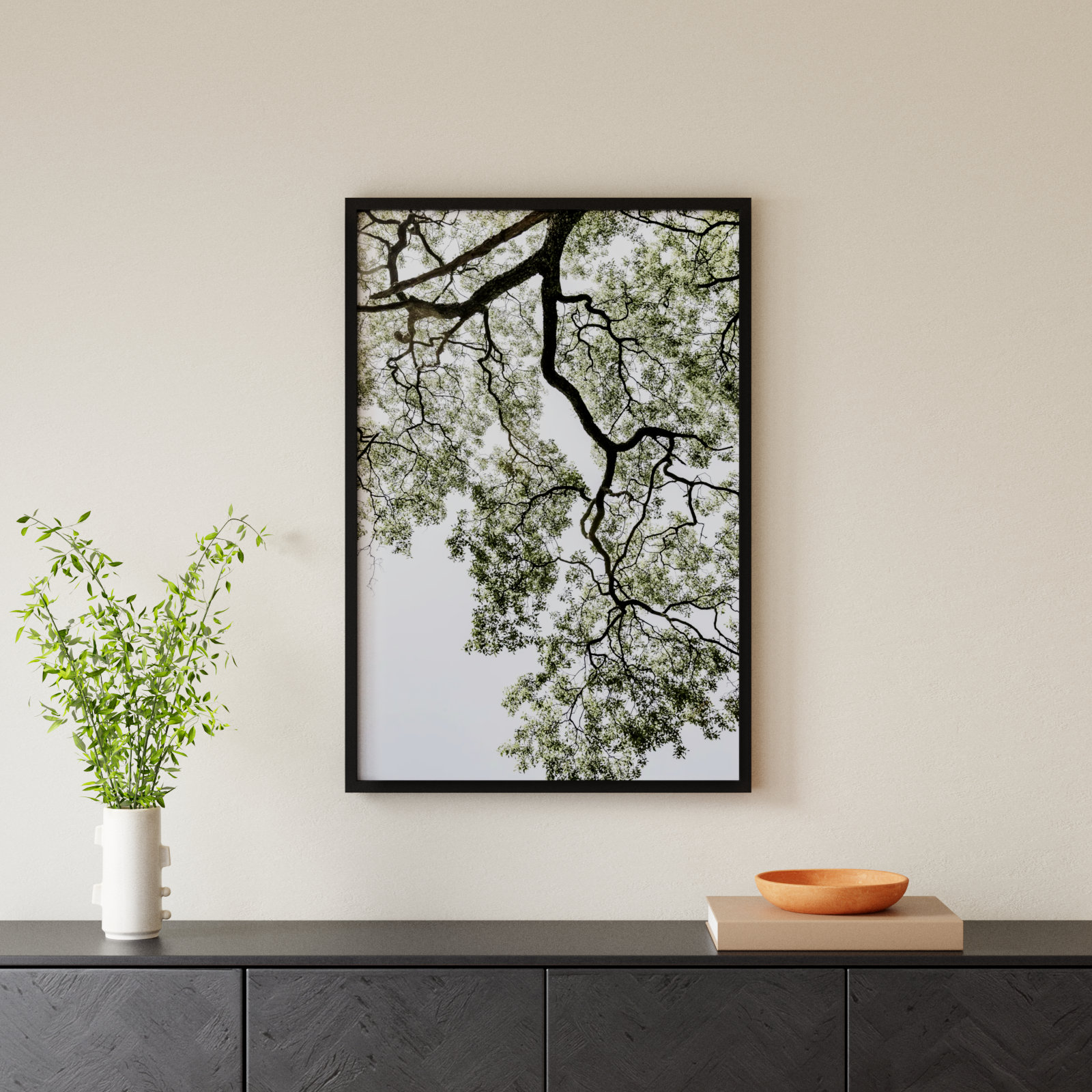 Pleasantville "Coastal Forest" Print, Black, 41" H x 28" W