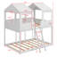 Woodbunk Bed With Roof,Window,Guardrail,Ladder-2083181671