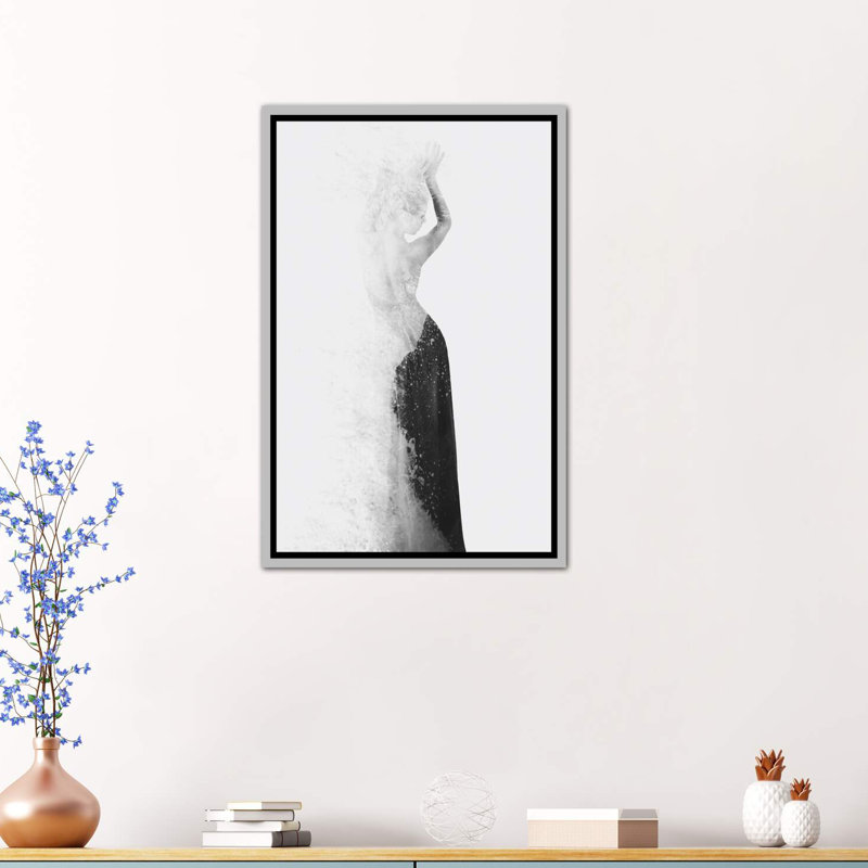 « invisible ii » par dániel taylor, reproduction d’art, H 26 po x l 18 po x 1,5 po, Toile avec cadre argenté