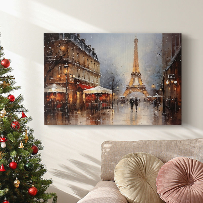 Christmas Holiday Arts - Toile tendue avec châssis, H 8 po x l 12 po