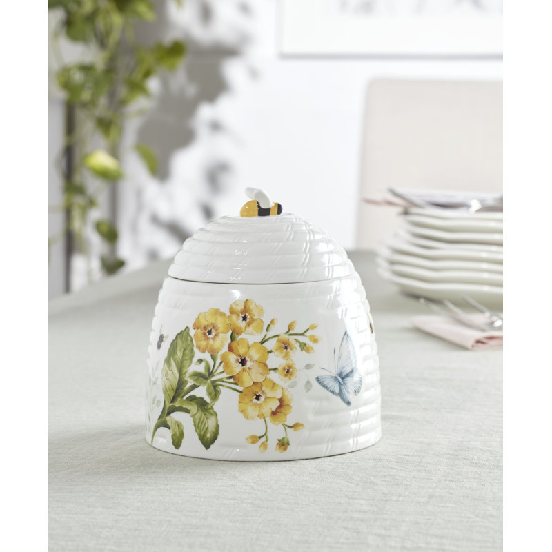 Lenox Butterfly Mdw Beehive Candy Jar