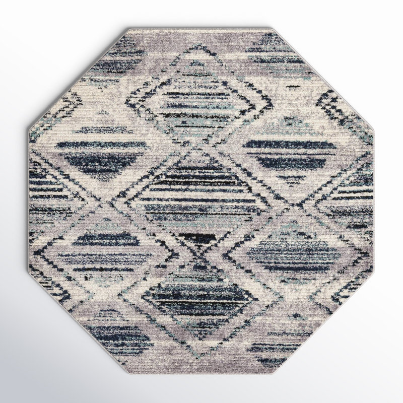Jaxson Geometric Indoor Rug, Octagon 7'10" x 7'10"