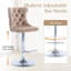 Tabouret de bar pivotant à hauteur réglable Zager-26442942-61844851-61844853