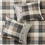 7 édredon neutre à chevrons pour très grand lit, motif à carreaux Buffalo, couvre-lit, taies décoratives, coussins décoratifs, jupe de lit, lavable à la machine, 7 pièces, teinté, rembourré, avec coussins et