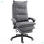 Fauteuil de direction pivotant à 360 ° avec hauteur réglable et repose-pieds double rembourrage