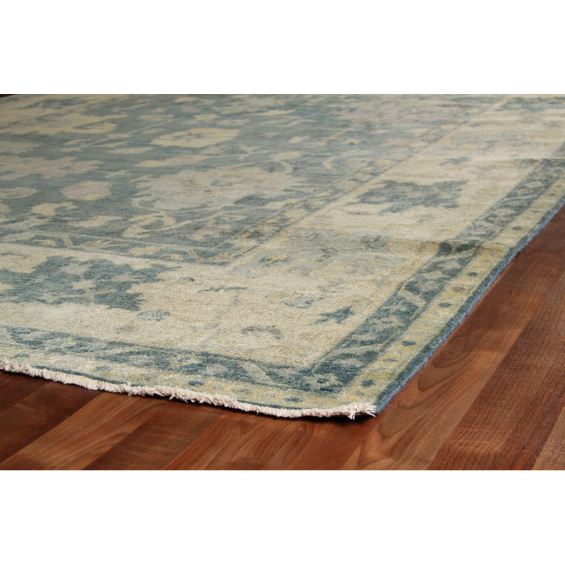 Antique Weave Oushak Wool Oriental Area Rug, Rectangle 14' x 18'