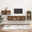 Meuble télé Meuble télé Console meuble télé Armoire en bois de pin massif-1012876245