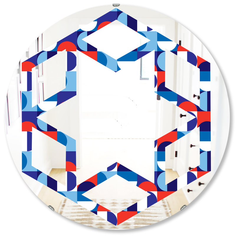 Miroir mural Hexagon Star, H 31,5 po x l po