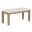 Table et chaises de salle à manger avec banc, ensemble de salle à manger en bois rustique, ensemble de 6-118054562-118054565