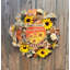 Couronne de tournesol en filet Welcome