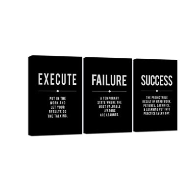 3 Piece Wrapped Canvas Print
